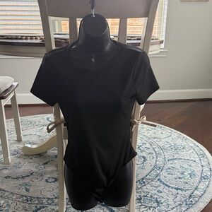 SHEIN Black Short Sleeve Bodysuit